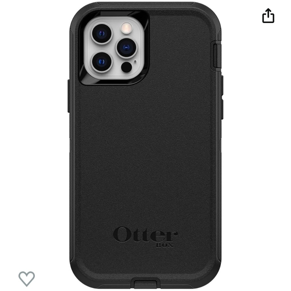 🆕 OtterBox iPhone 12 & iPhone 12 Pro Defender Series Screenless Case - Black - Picture 3 of 5